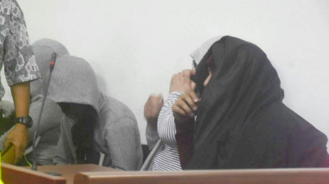 Los acusados cuando estuvieron en audiencias preliminares.