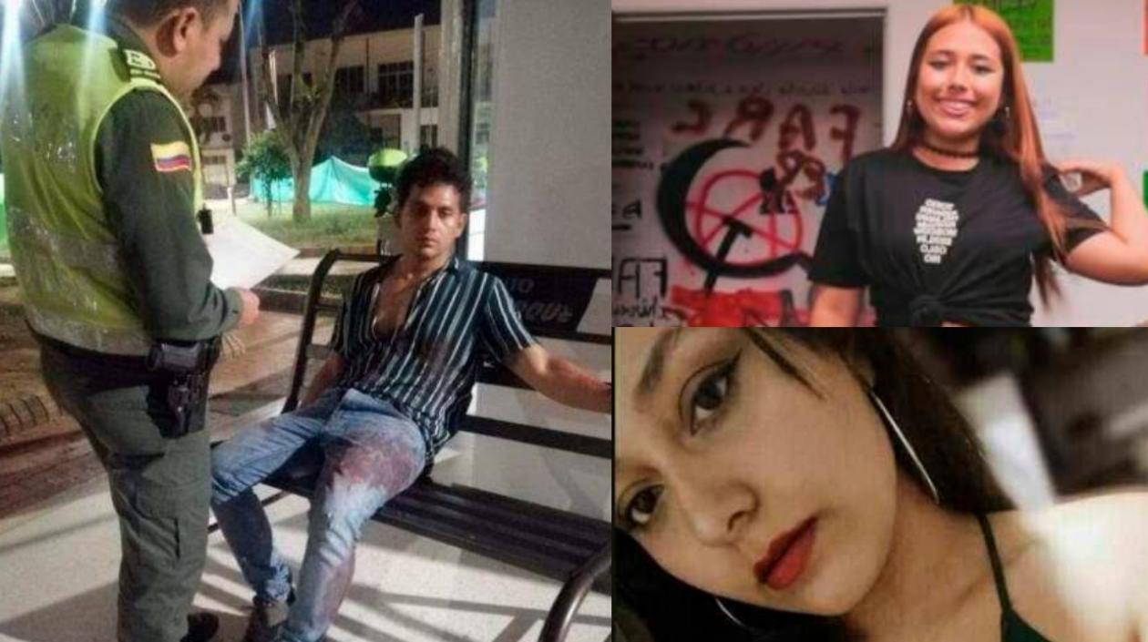 El condenado y los dos mujeres asesinadas. 