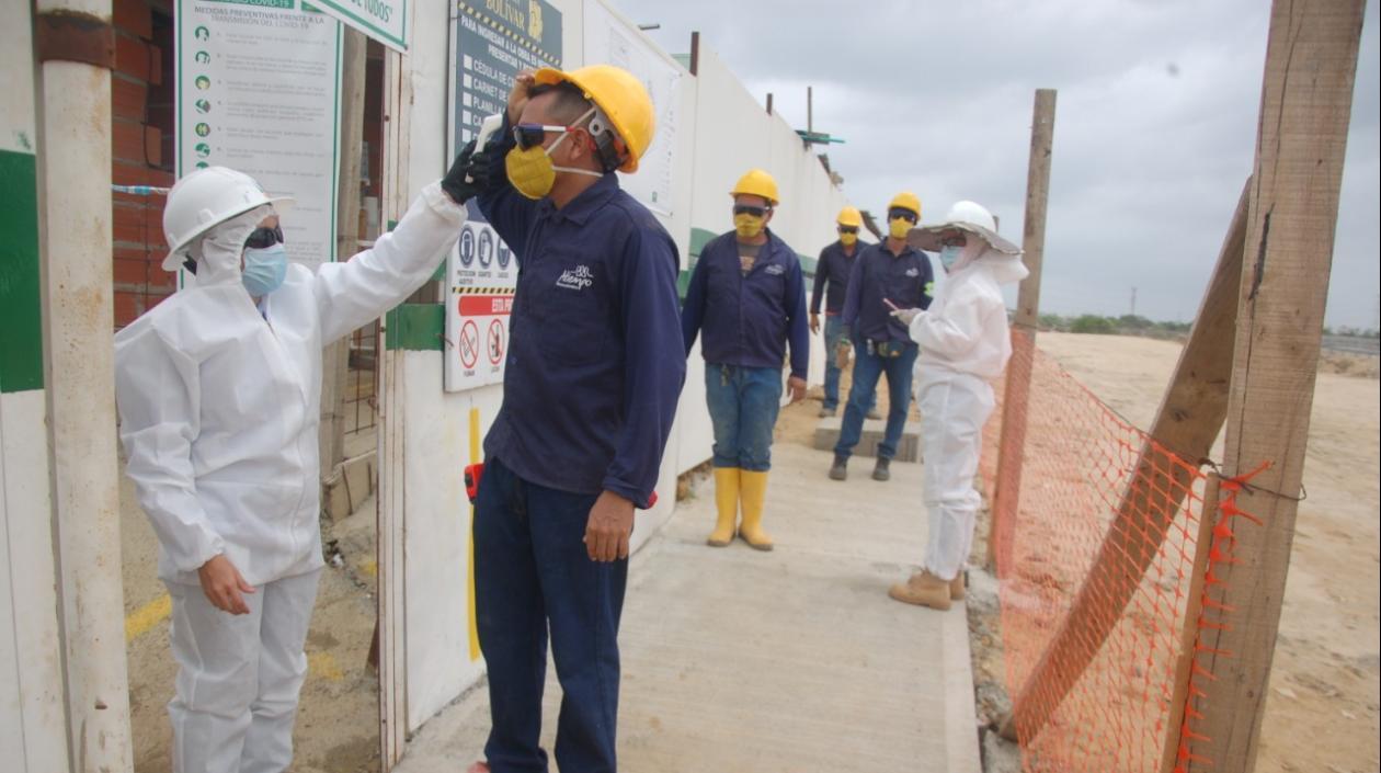 Protocolos de bioseguridad de Consctructora Bolívar en Soledad.