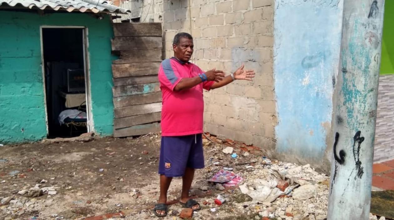 Adalberto Ruiz, propietario de la venta de fritos.