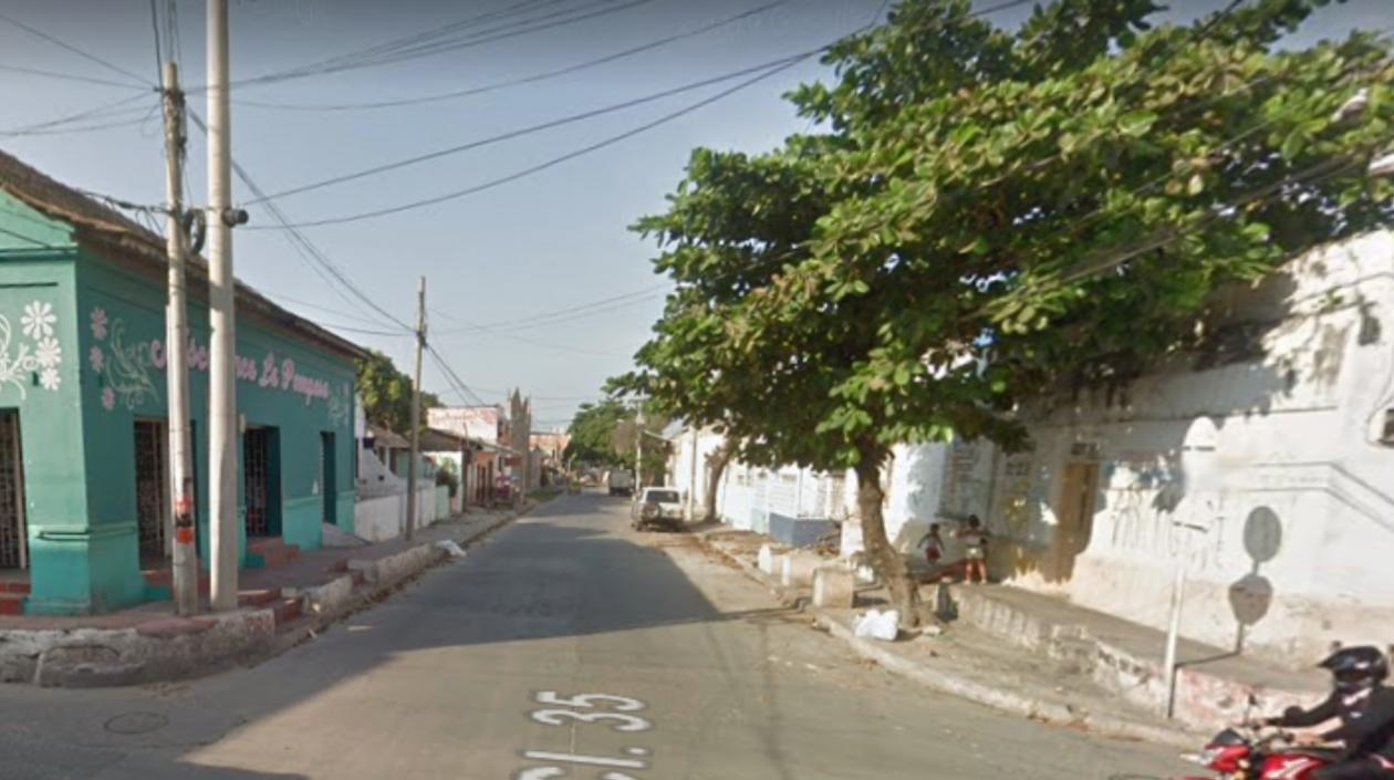 Calle 35 con carrera 33, sector donde ocurrió el hecho.