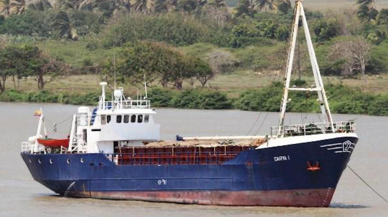 Barco Darya I, con provisiones para San Andrés.