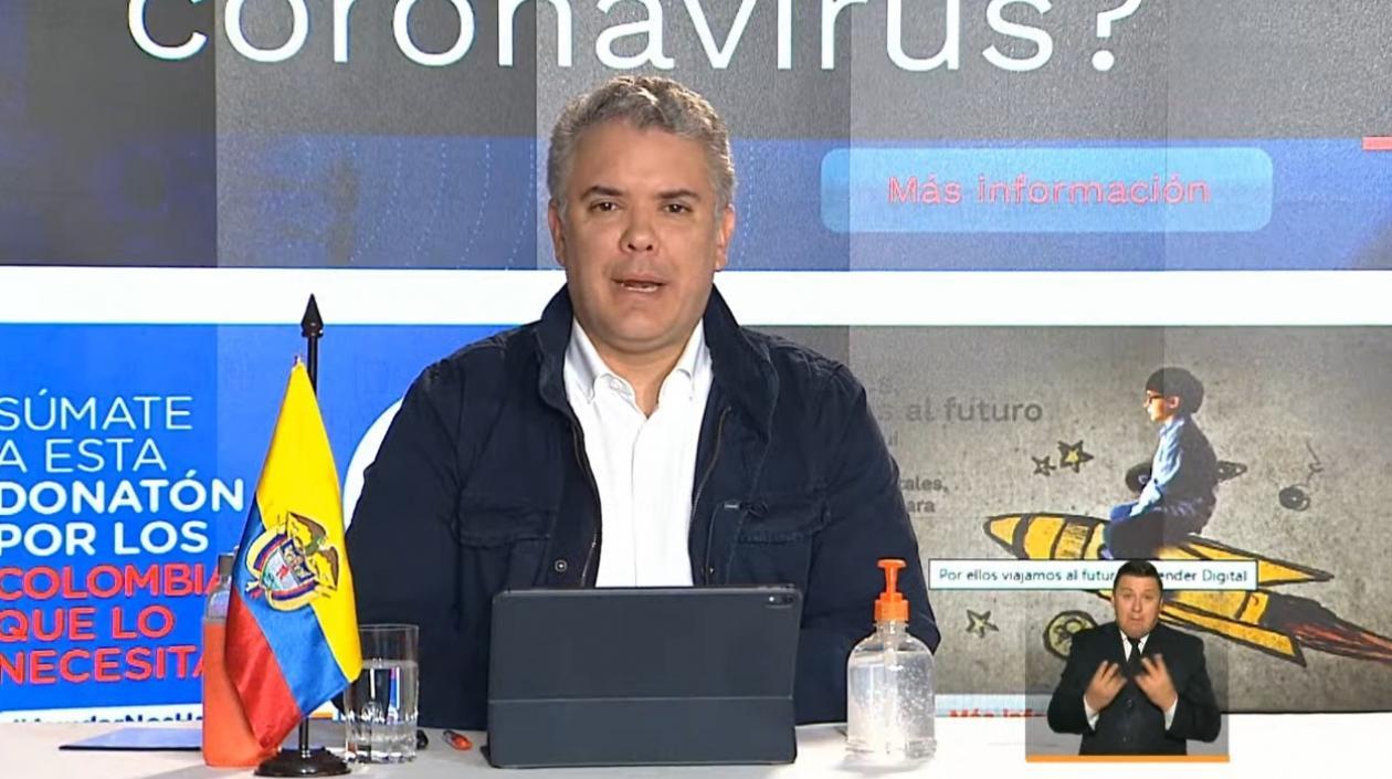 El Presidente Iván Duque