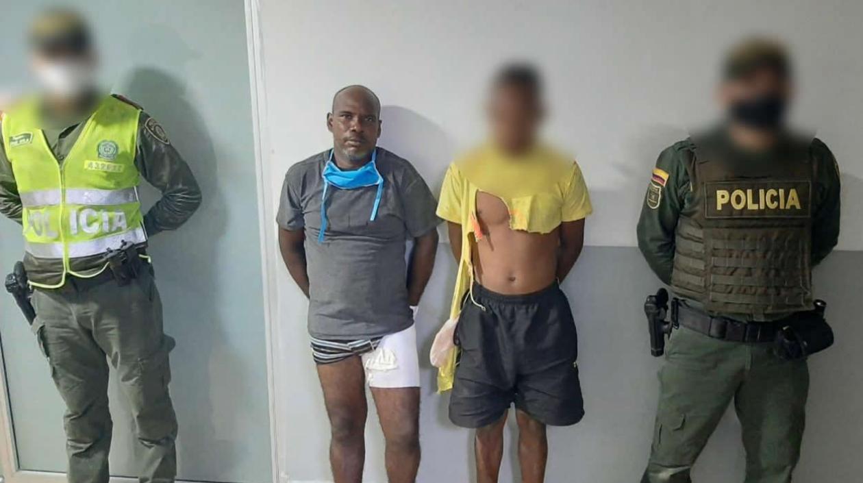 Los dos capturados en La Playa.
