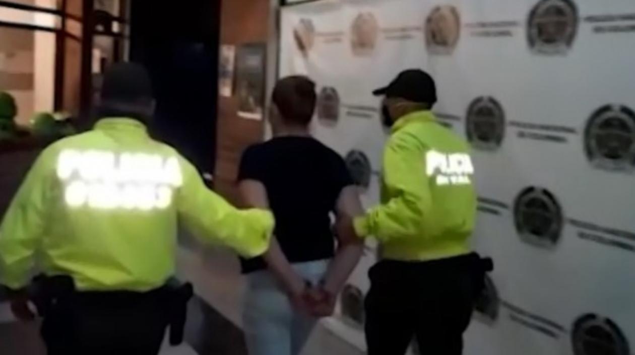 La mujer fue capturada por la Policía.