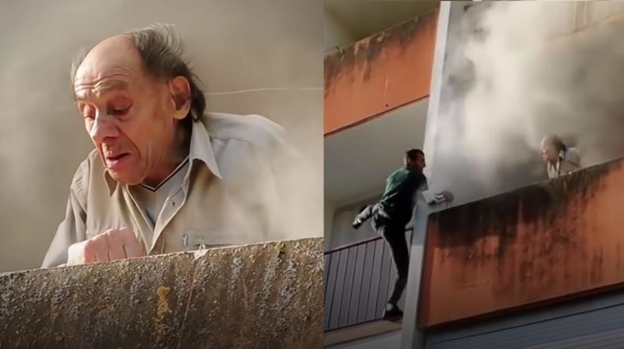 Momento del rescate.