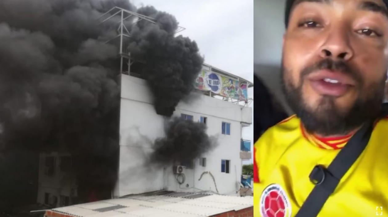 Incendio en la casa.