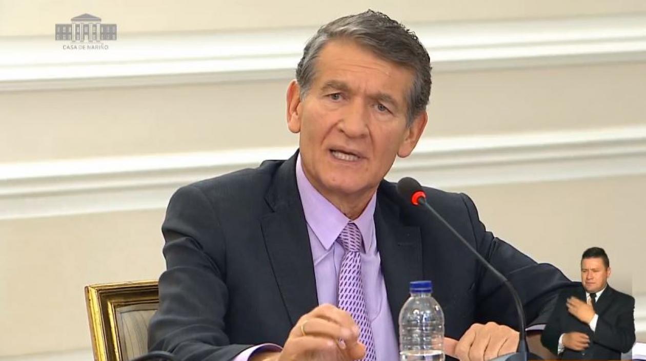 Ministro del Trabajo Ángel Custodio Cabrera.