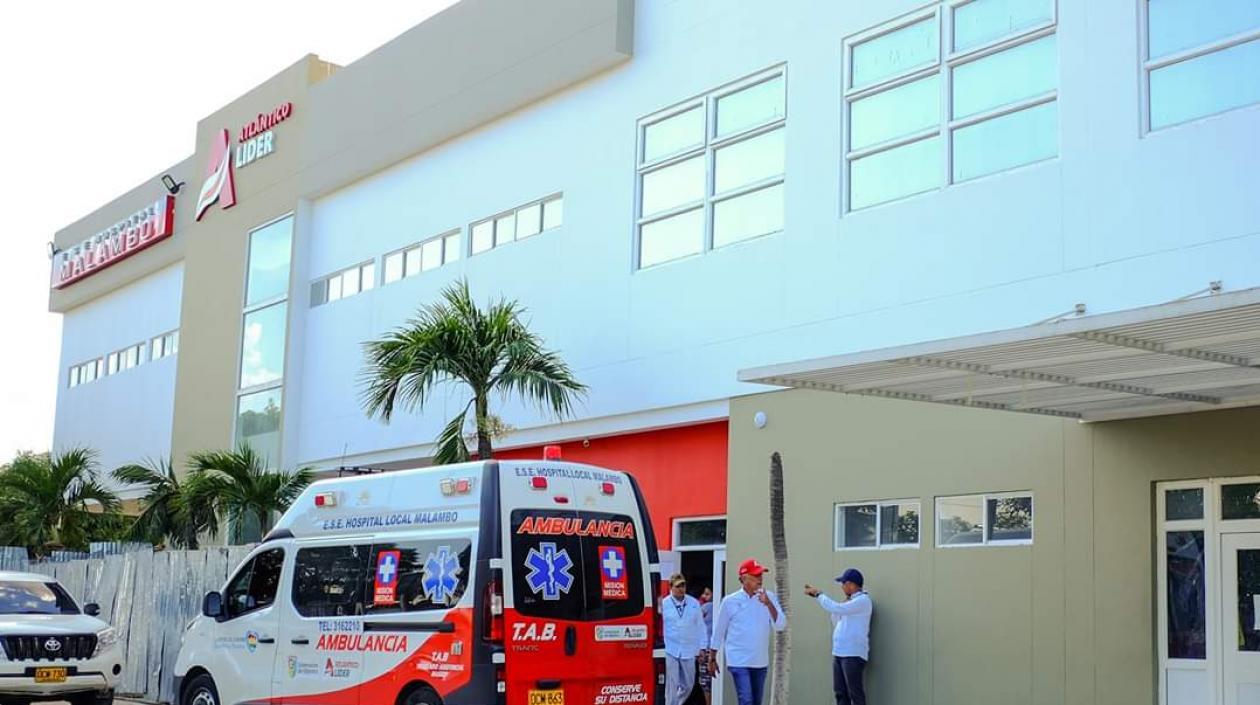 El herido fue llevado en primera instancia al Hospital de Malambo.