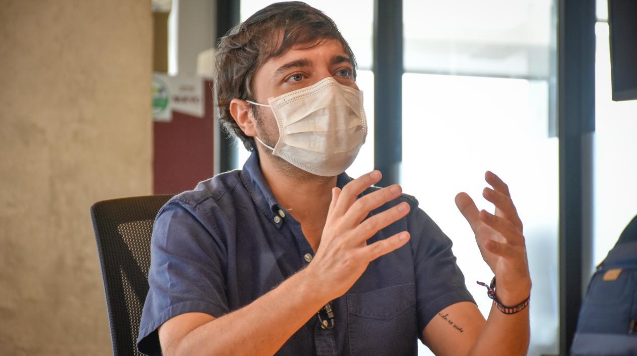 El Alcalde de Barranquilla, Jaime Pumarejo.