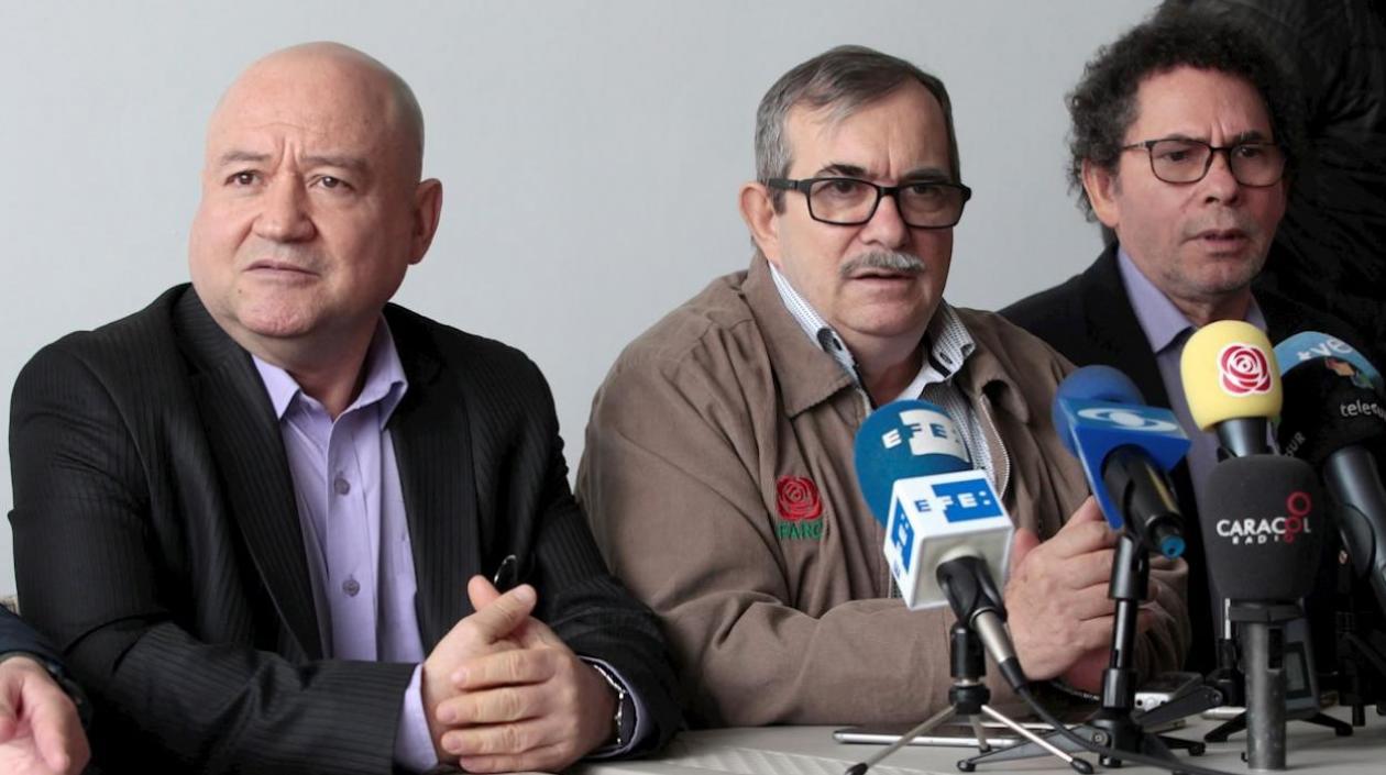 Líderes del partido FARC.