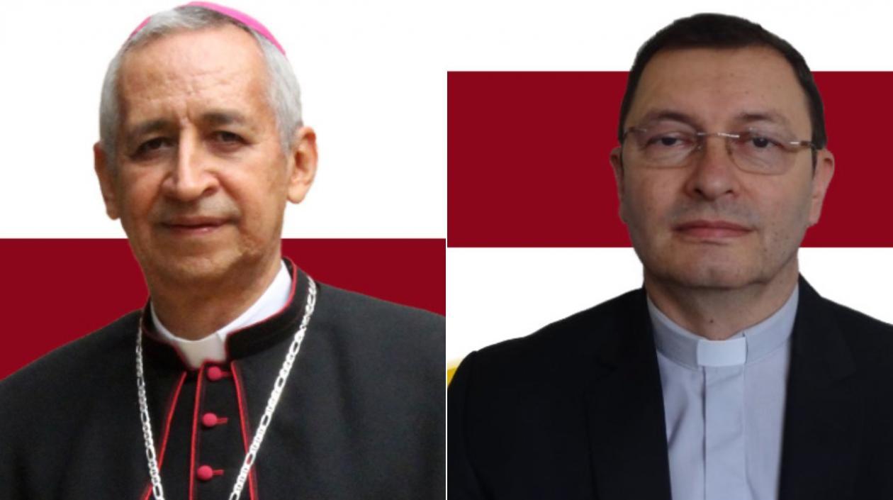 Arzobispo de Ibagué, monseñor Orlando Roa Barbosa, y el Obispo de Barrancabermeja, Ovidio Giraldo.