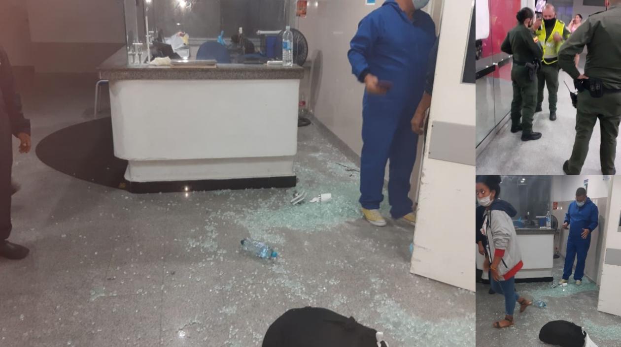 Así quedó el lugar tras el ataque.