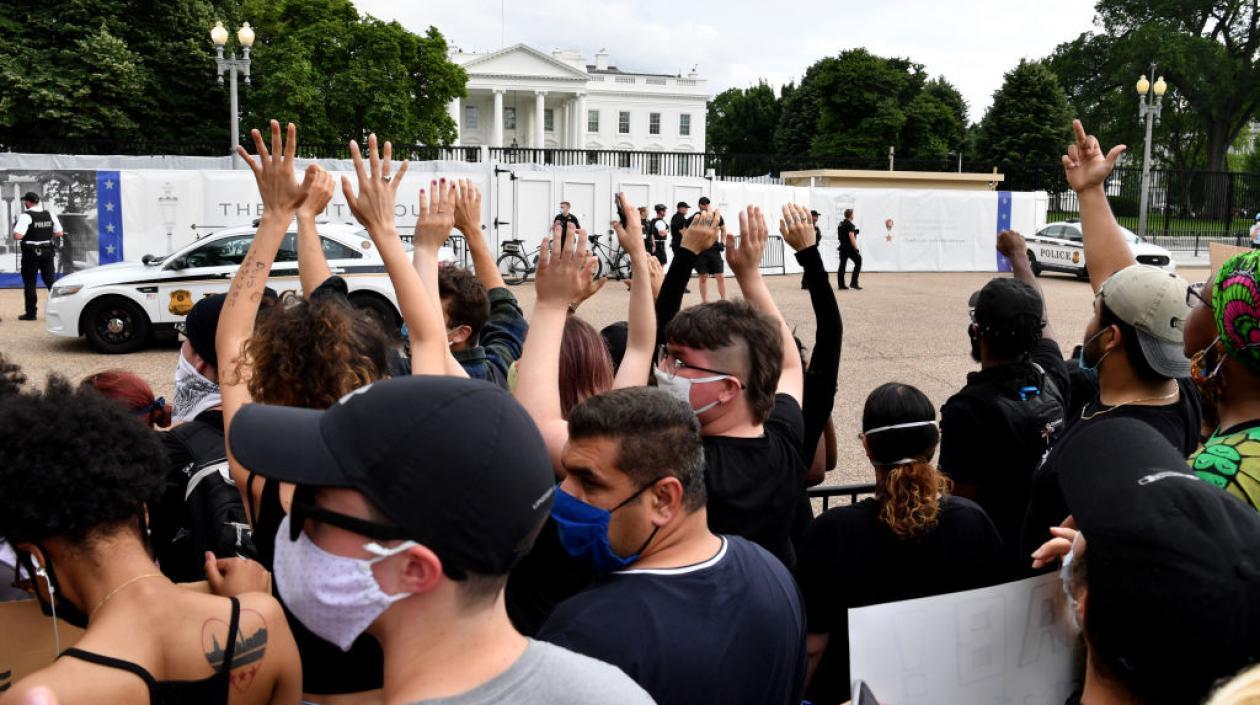 Imagen de la protesta.