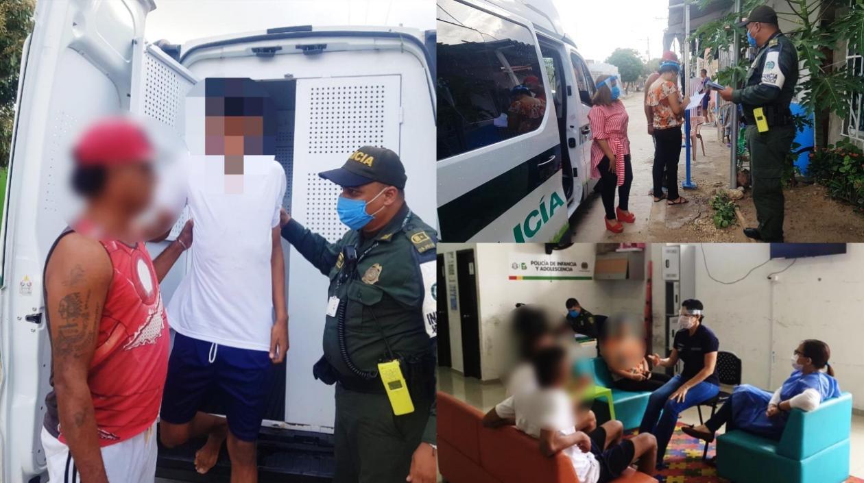 La Policía hizo un llamado a los padres de familia para evitar que sus hijos violen la cuarentena.