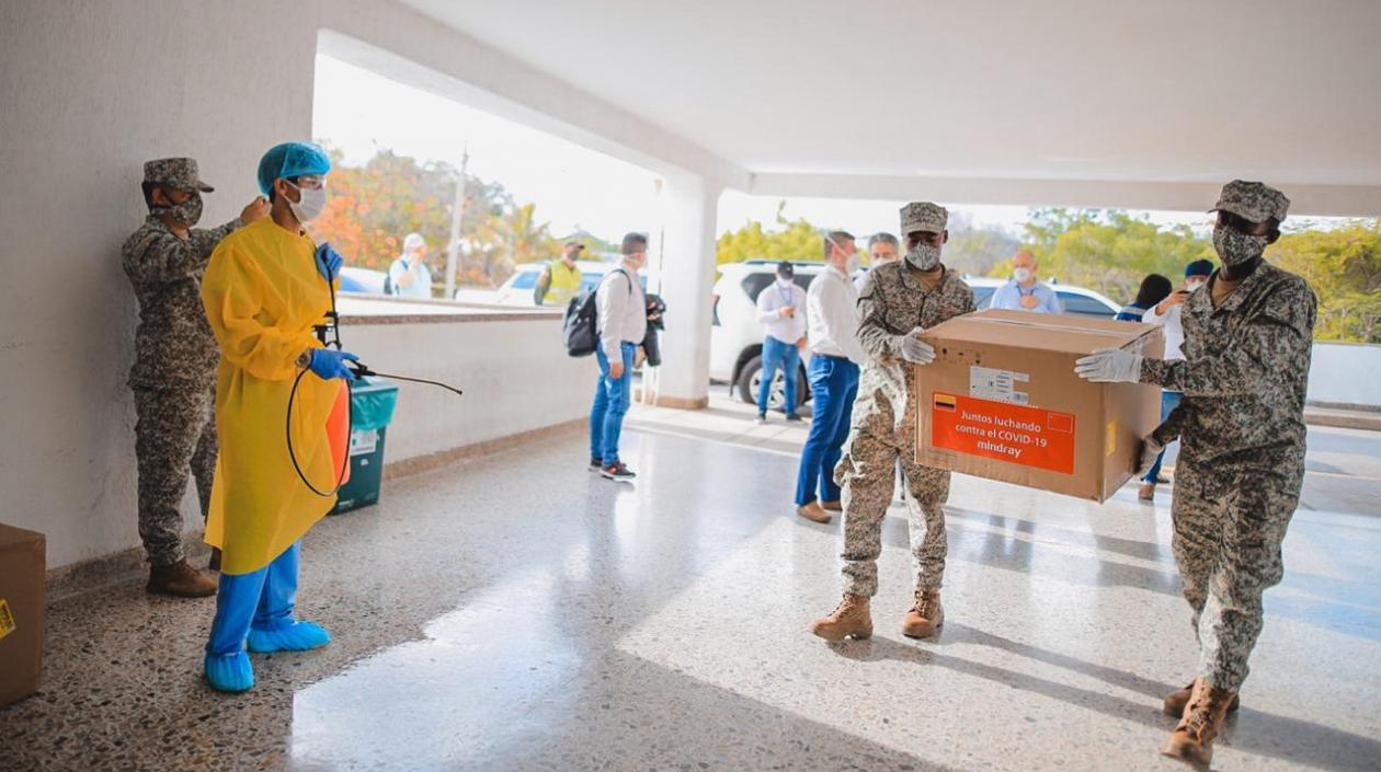 Primera llegada de ventiladores.