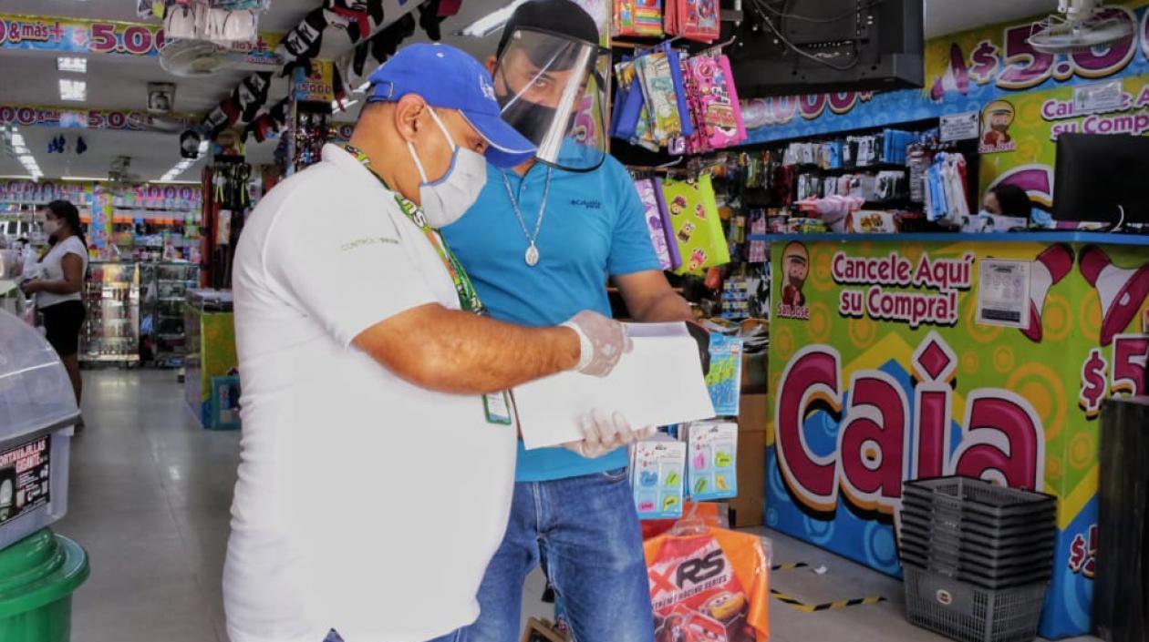 Uno de los negocios sancionados.