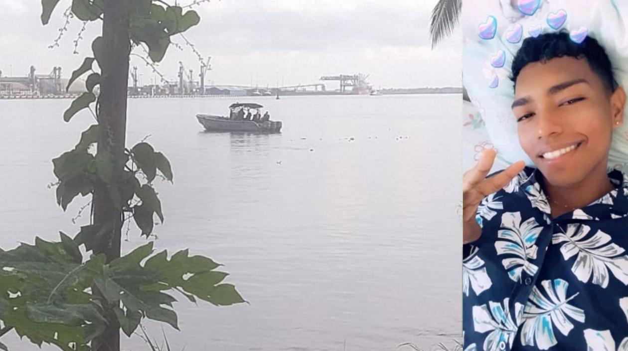 Jean Carlos Masco Suárez desapareció en esta zona del río Magdalena.