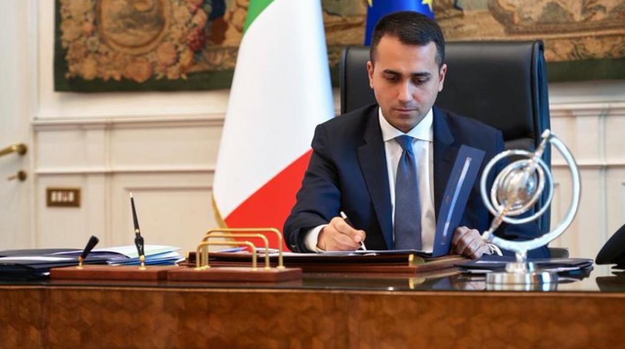 El ministro de Exteriores, Luigi Di Maio.