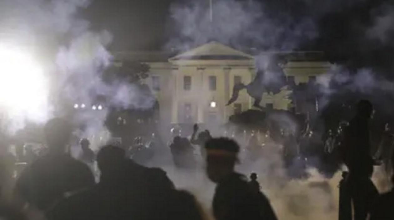 Protestas en la Casa Blanca.