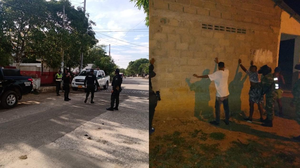 Operativos de control por parte de la Policía y el Ejército.
