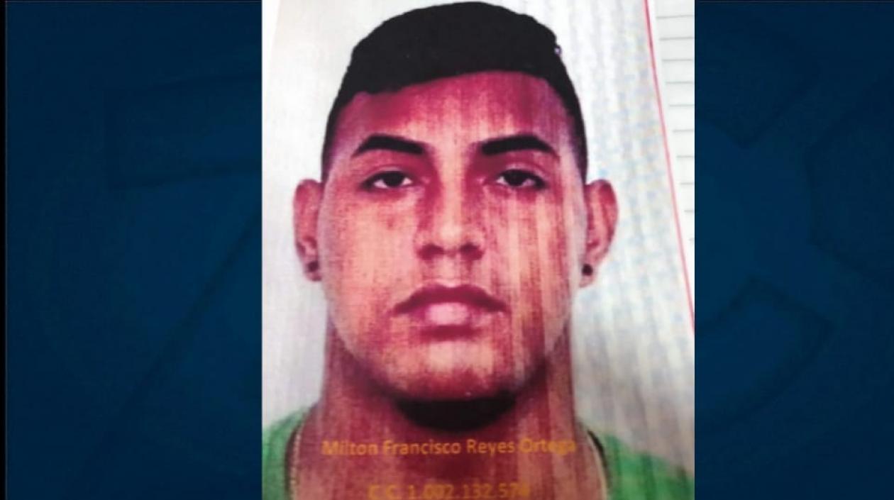 Milton Francisco Reyes Ortega, acusado por la Fiscalía del delito de homicidio.