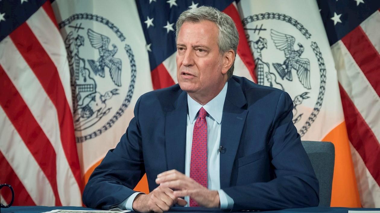 El alcalde de Nueva York, Bill de Blasio.
