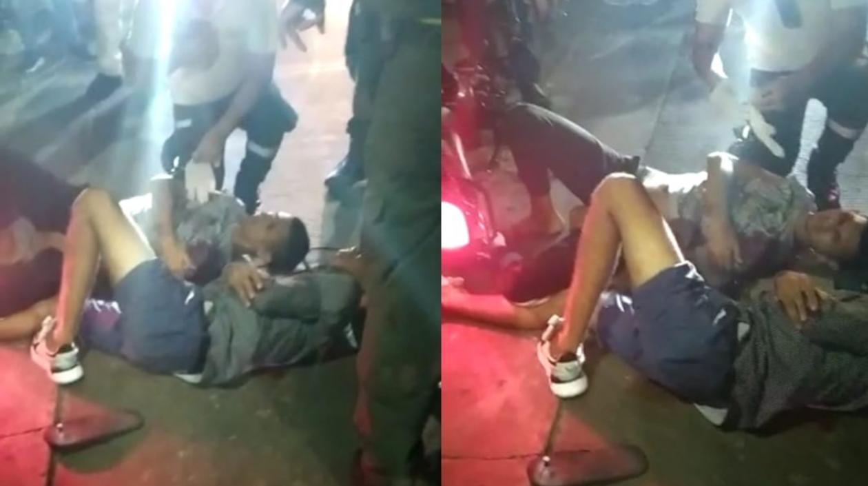 Los dos presuntos delincuentes.