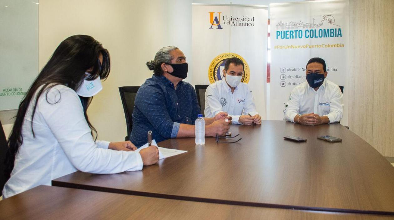 Firma de convenio Universidad del Atlántico y Alcaldía de Puerto Colombia.