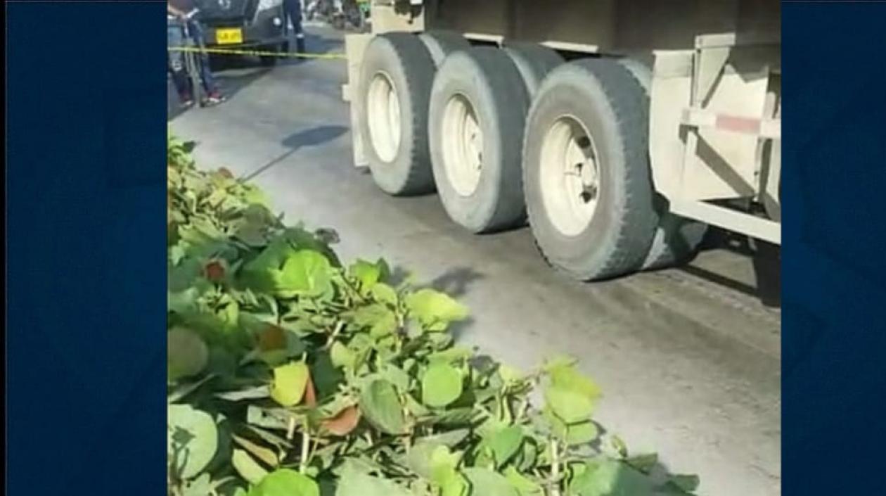 Tractomula implicada en el hecho.