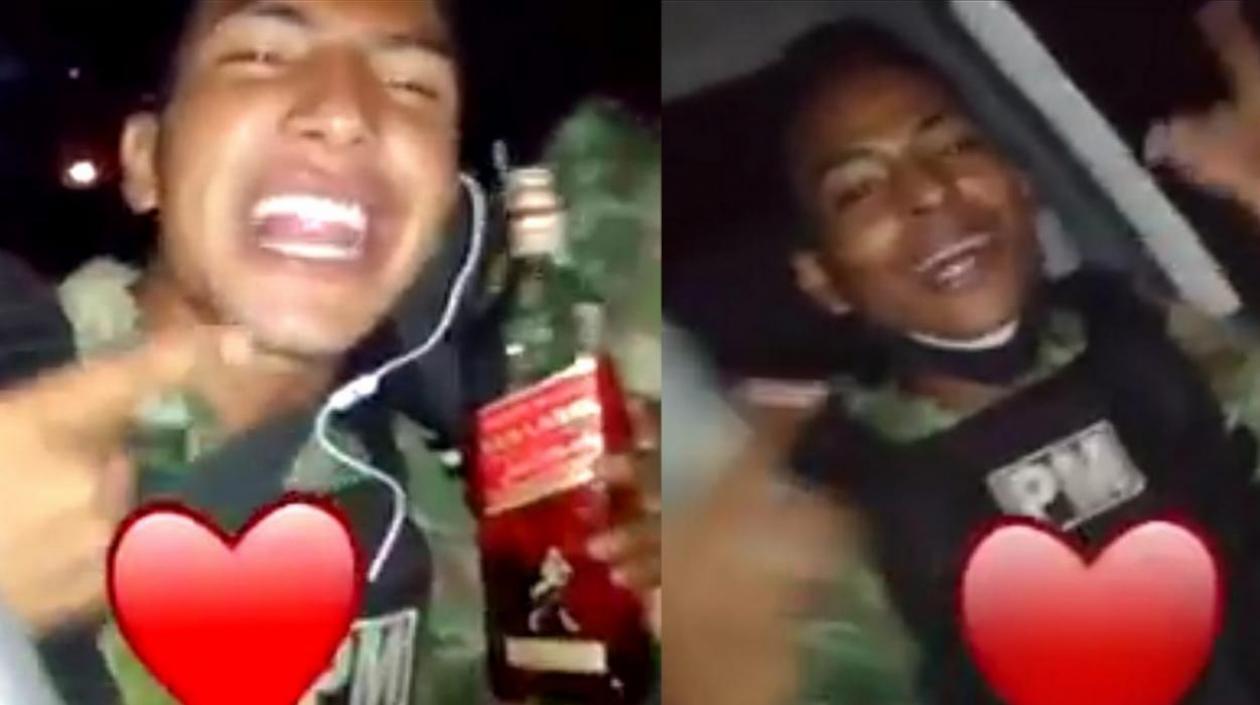 Dos de los soldados implicados en el hecho.