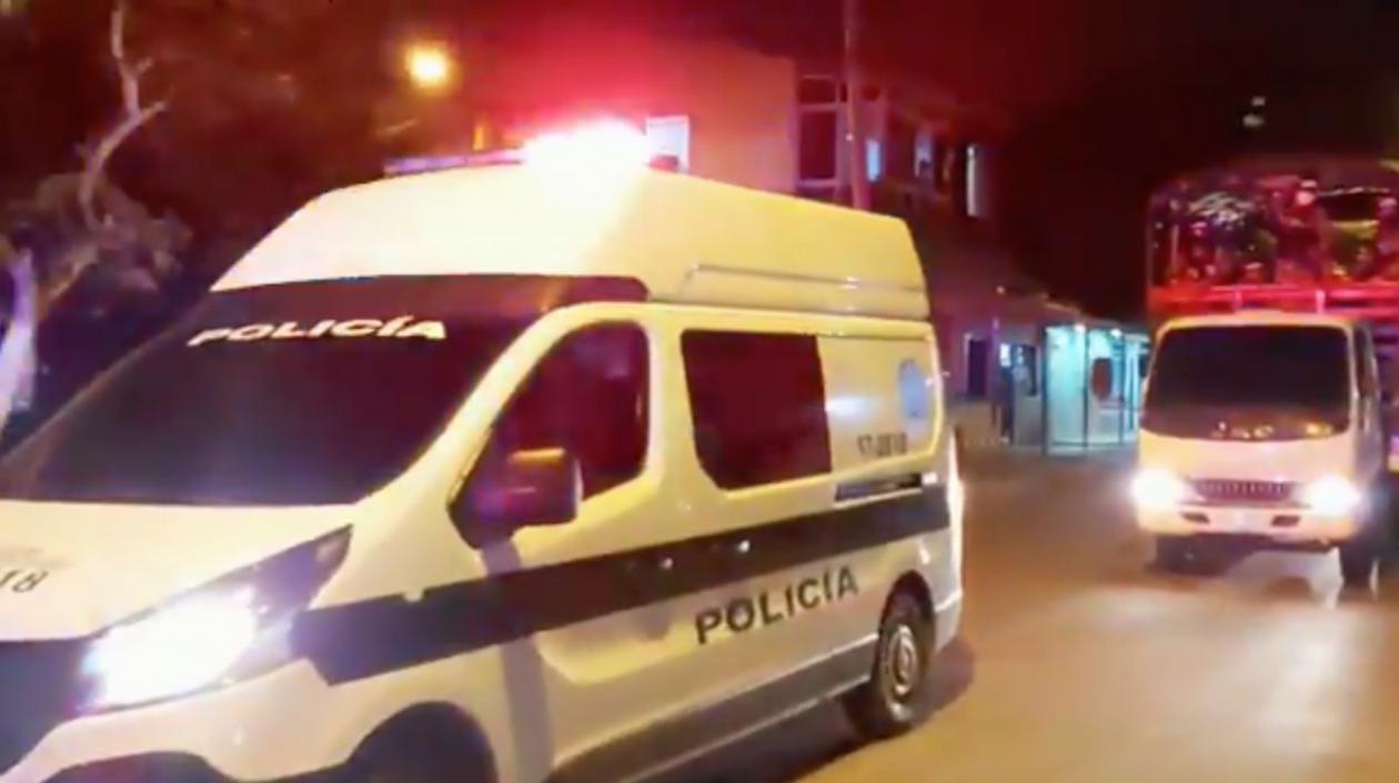 Patrullaje nocturno para el cumplimiento del toque de queda en Soledad.