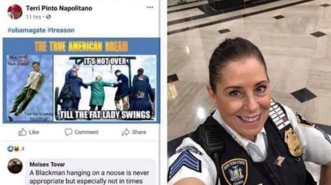 La publicación de la policía.