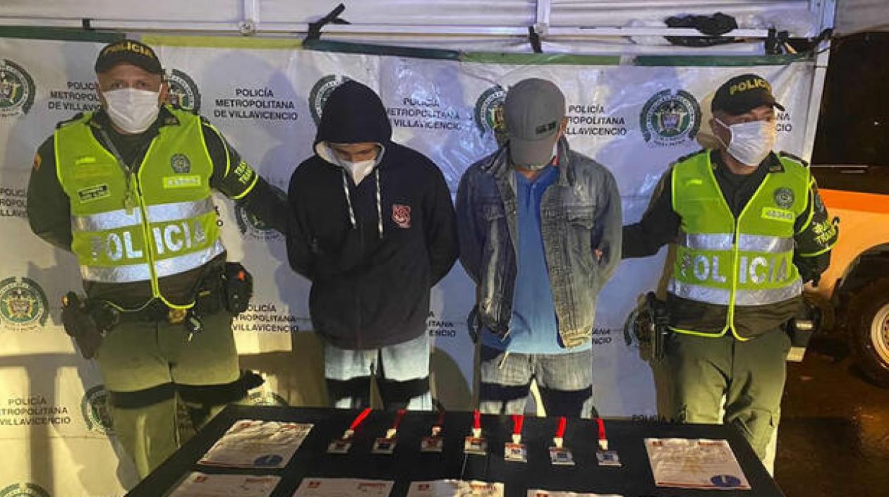 Capturados por la Policía.