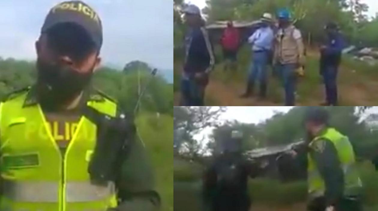 Momentos del suceso.