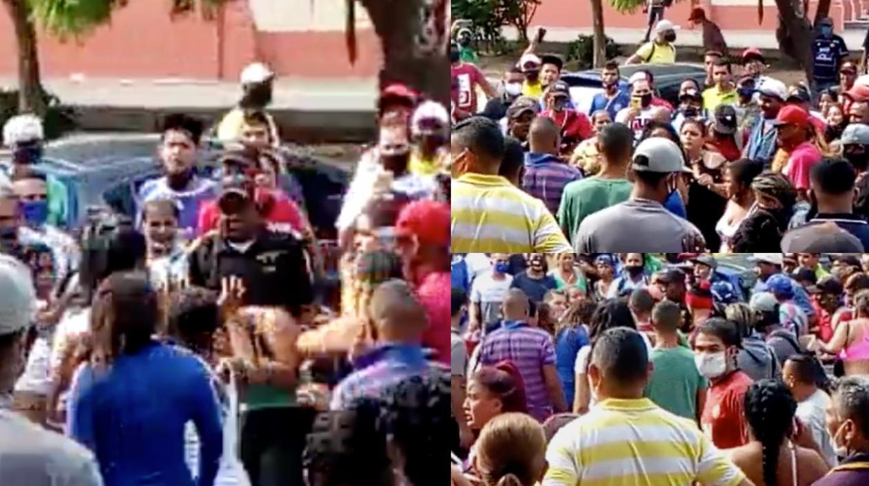 Cero distanciamiento social y nada de tapabocas en San Nicolás.