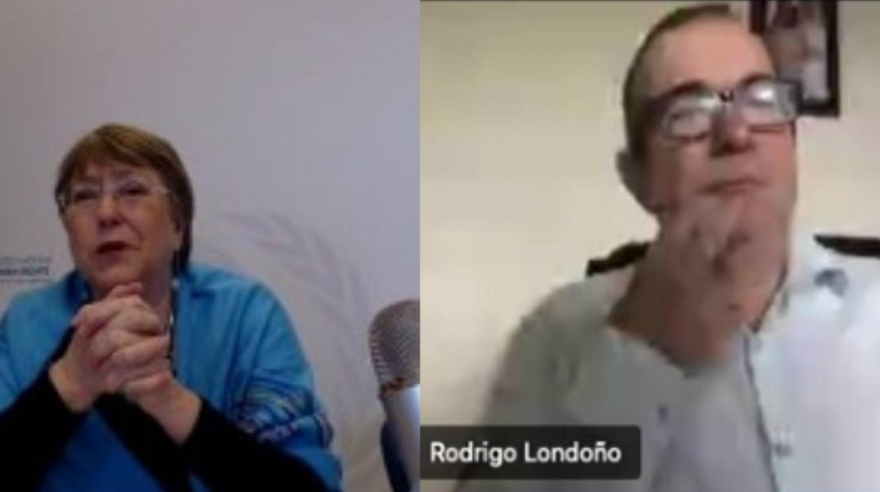 Michelle Bachelet escuchó a 'Timochenko'.