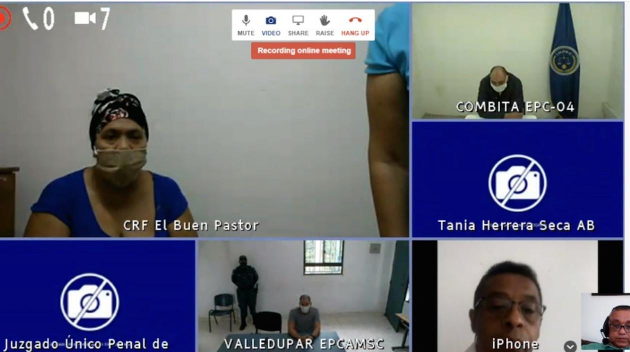 Aspecto de la audiencia virtual en el día de hoy.