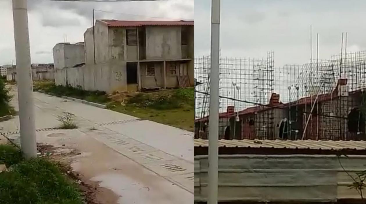 Viviendas sin terminar.