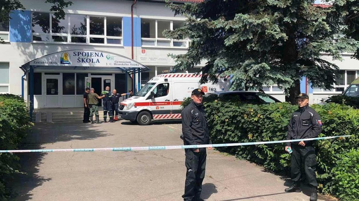 Escuela donde ocurrieron los hechos en Eslovaquia.