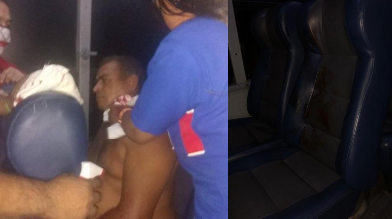 William Ariza, el comerciante herido.