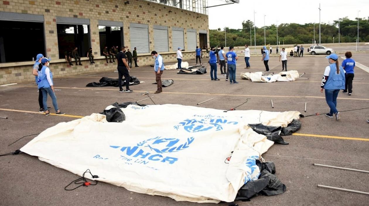 Imagen del campamento.