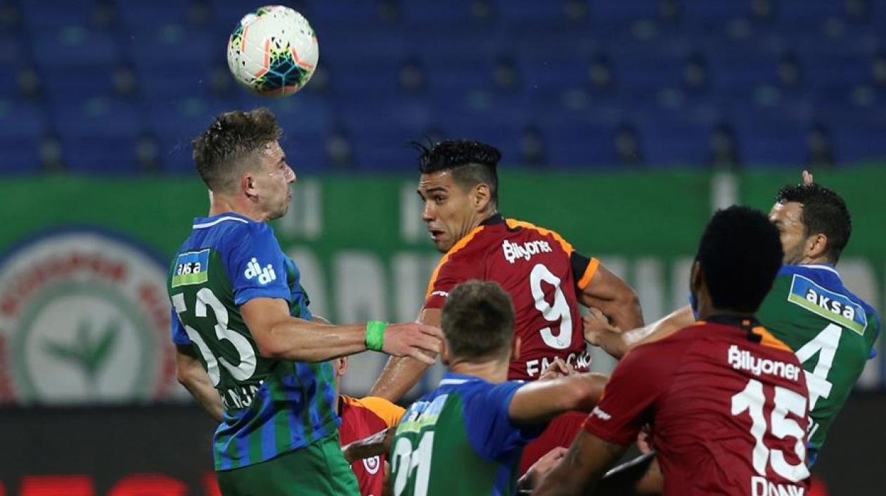 Escena del juego del Galatasaray contra Rizespor