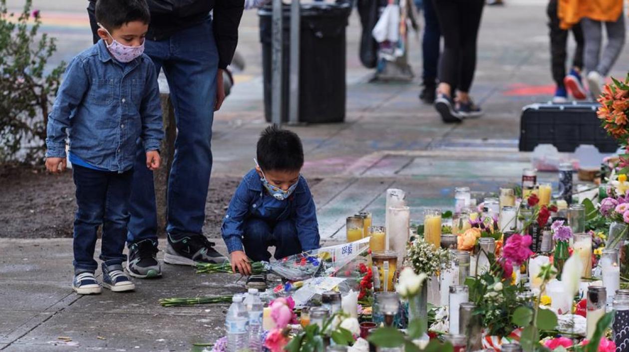 Protesta en Washington contra el racismo.