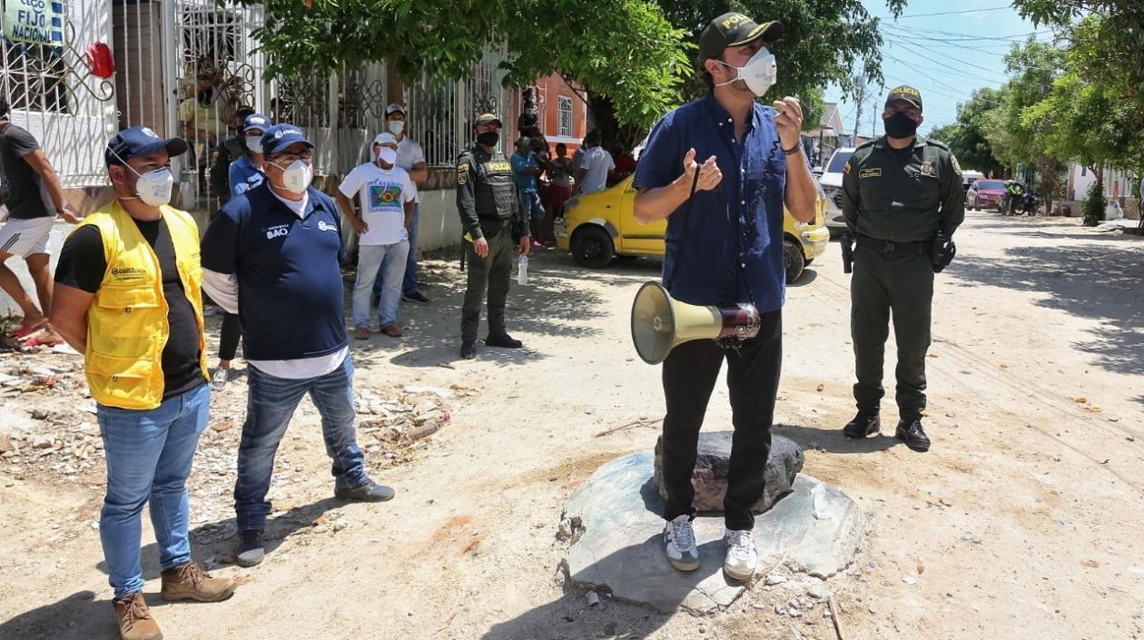 El Alcalde de Barranquilla, Jaime Pumarejo.