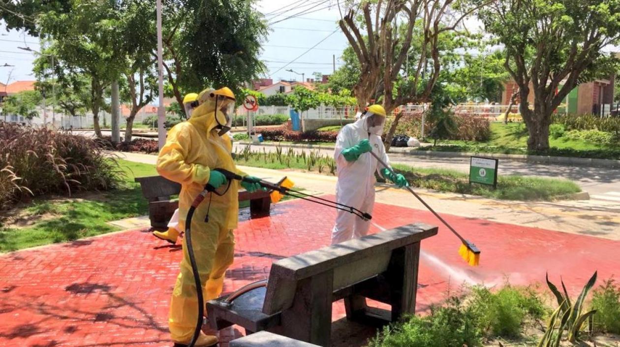 Desinfección en Barranquilla.