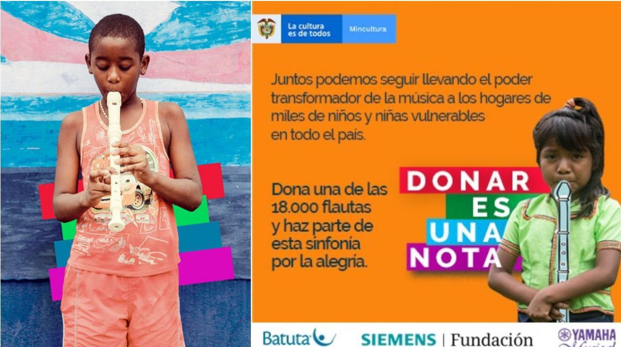 Campaña está orientada a fortalecer el programa 'Música para la reconciliación'.