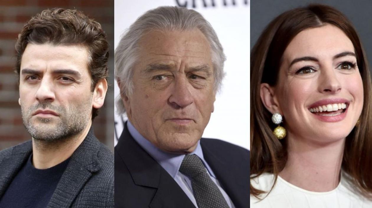  Óscar Isaac, Robert de Niro, Anne Hathaway.