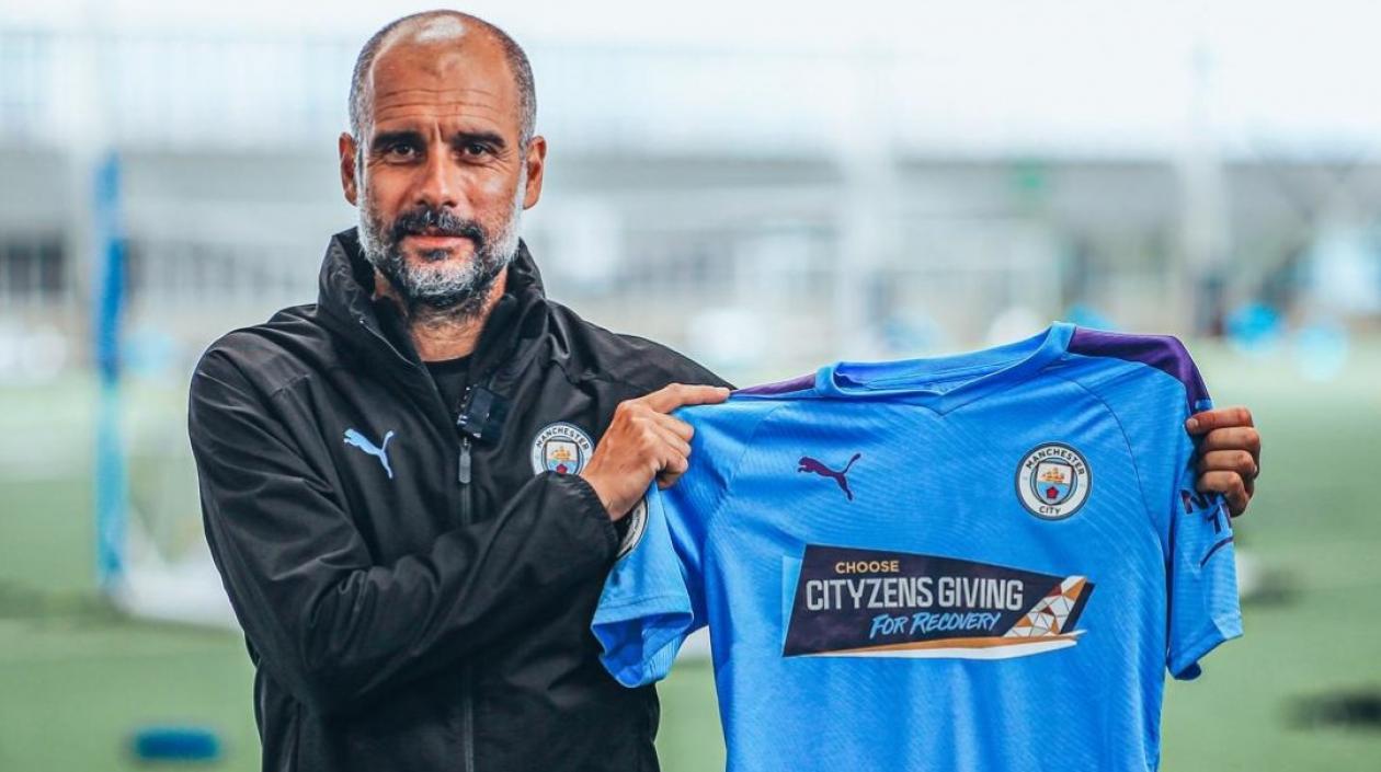 El entrenador del Manchester City, Pep Guardiola.