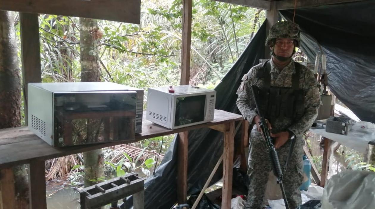 Laboratorio hallado en selvas del Chocó.